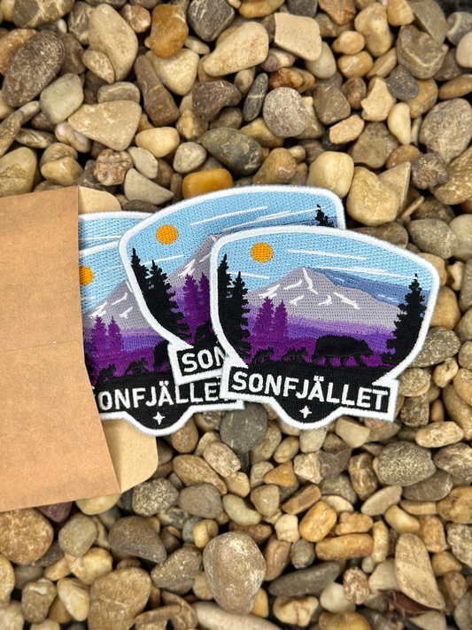 sonfjället nationalpark patch och tygmärke
