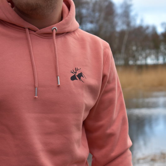 Hoodie Outlet Rosa (Välj motiv på ryggen)