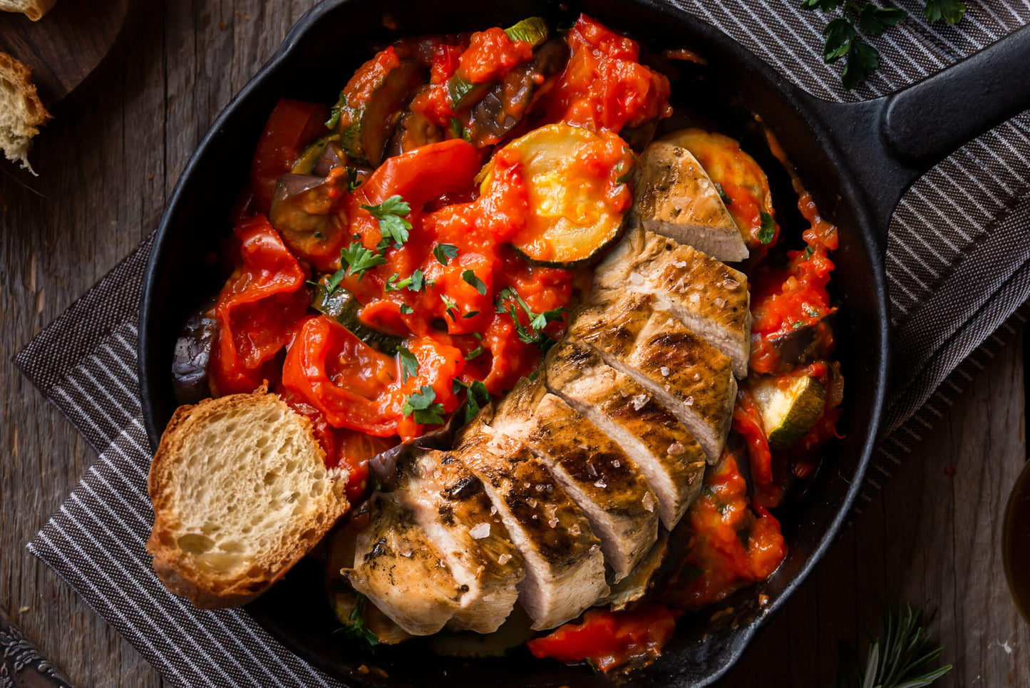 Kyckling Supreme med Ratatouille (Stor portion)