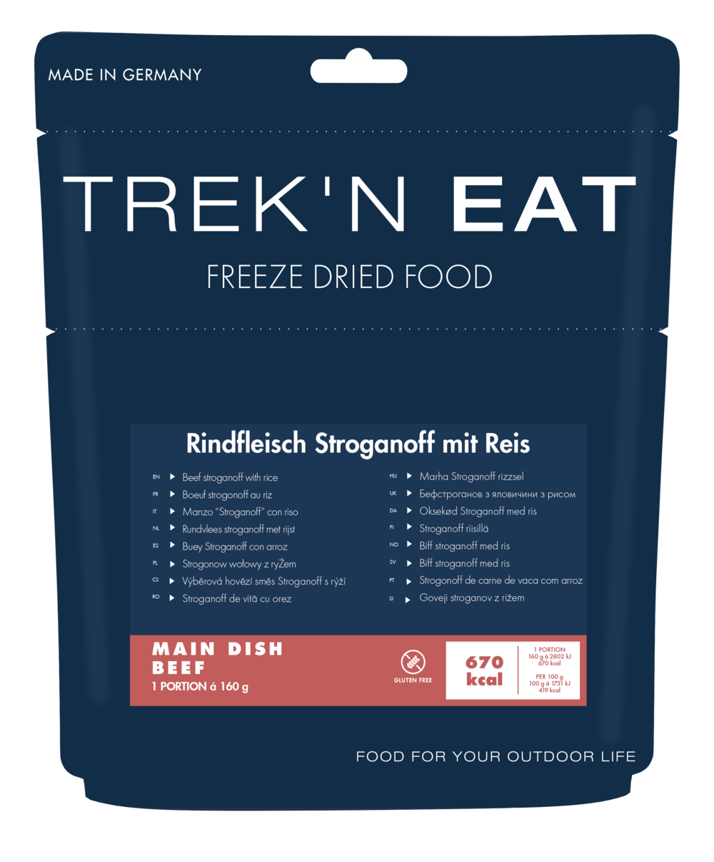 Biff stroganoff med ris frystorkad måltid