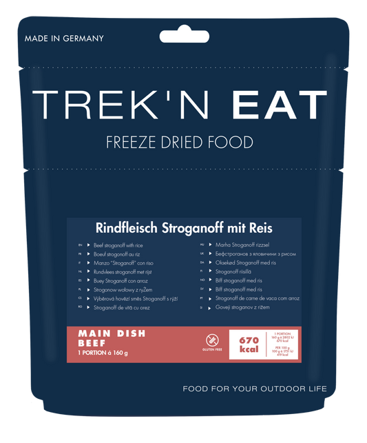 Biff stroganoff med ris frystorkad måltid