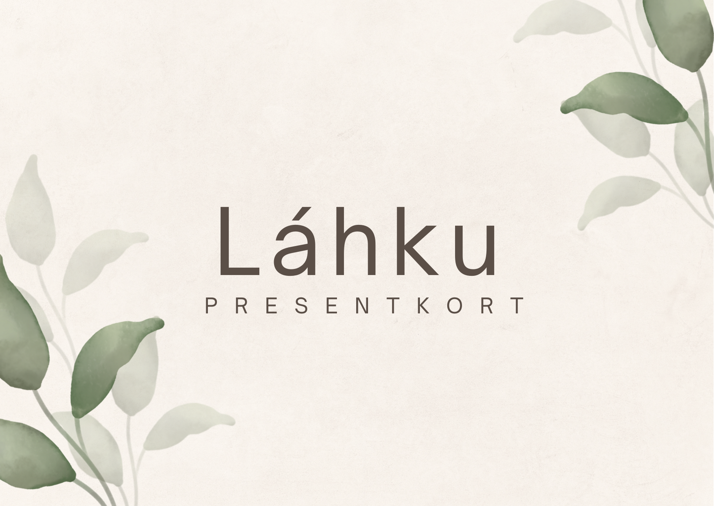 Láhku Presentkort