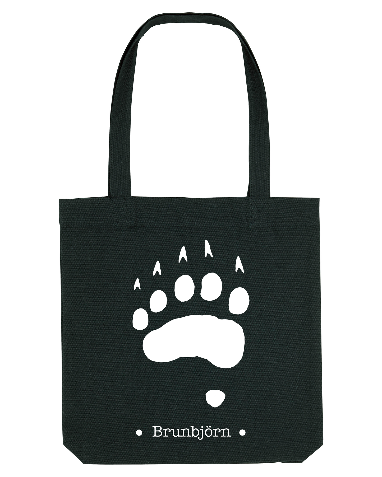 Brunbjörn svart tygkasse