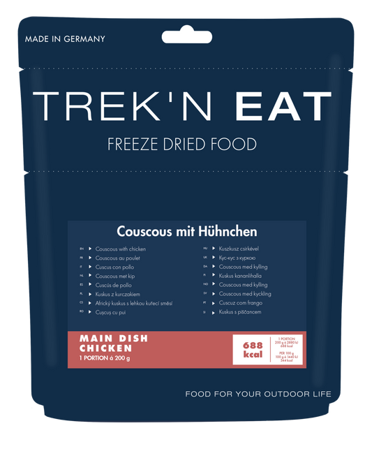 Couscous med kyckling frystorkad måltid