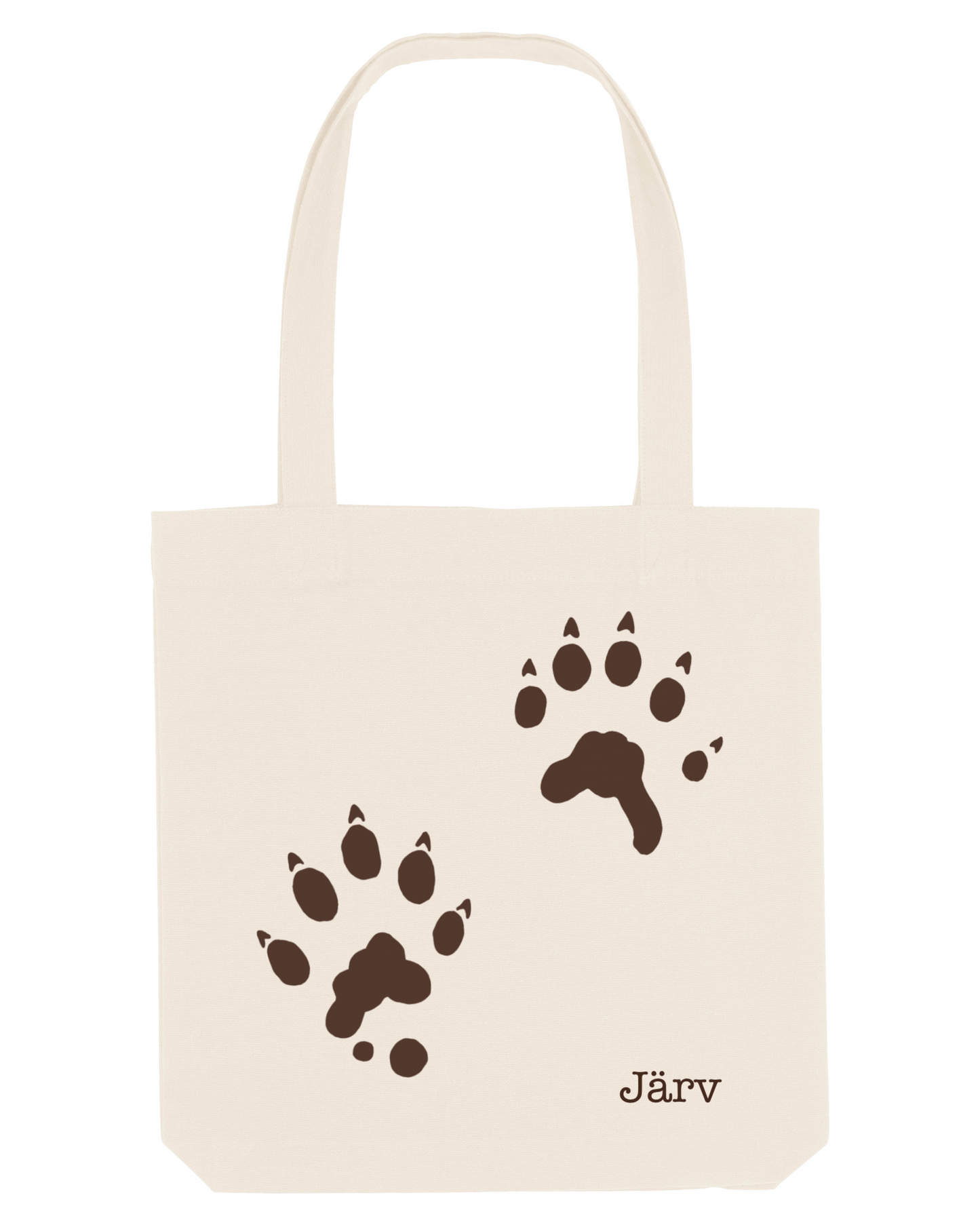 järv fotspår tygkasse 