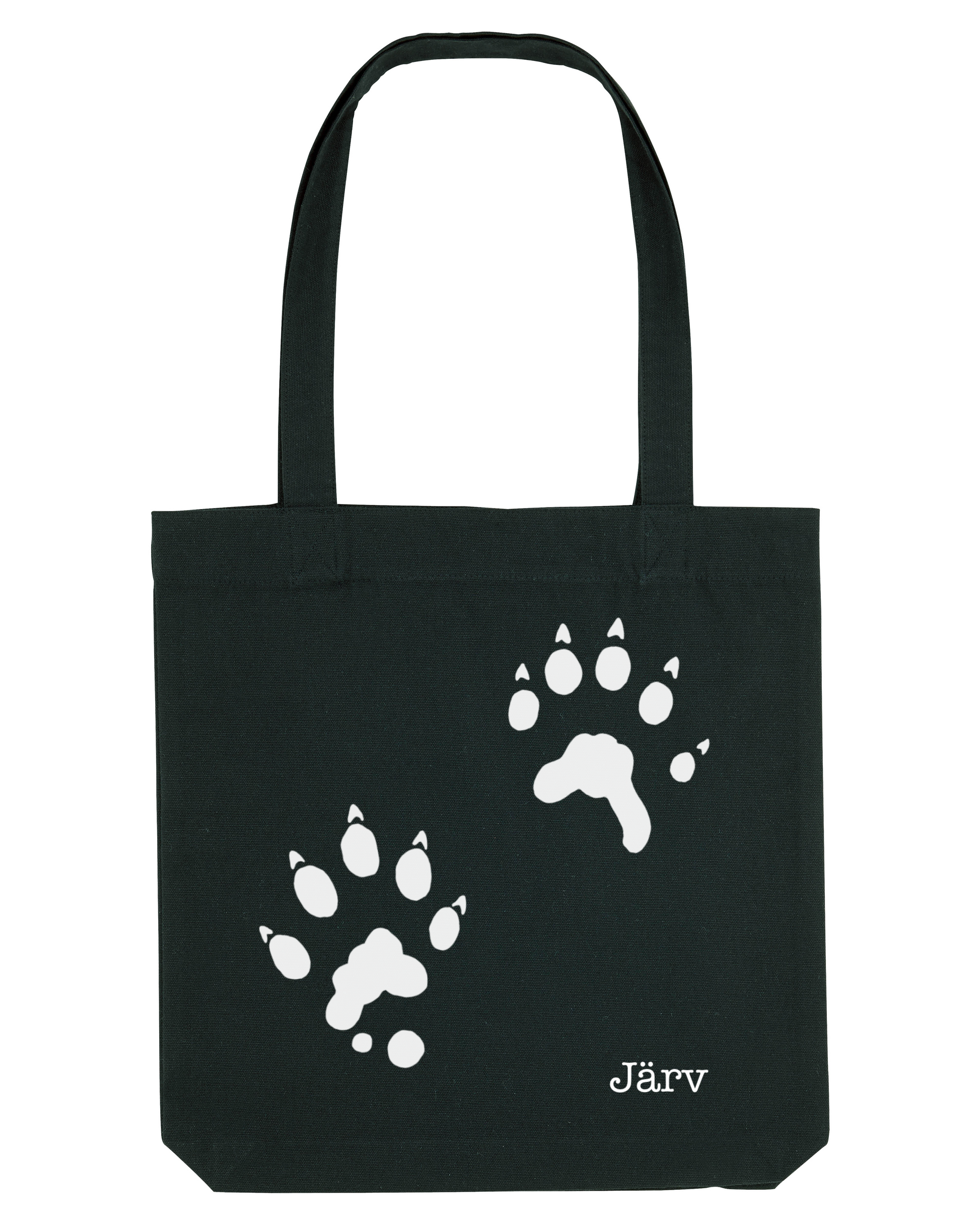 järv fotspår tygkasse svart