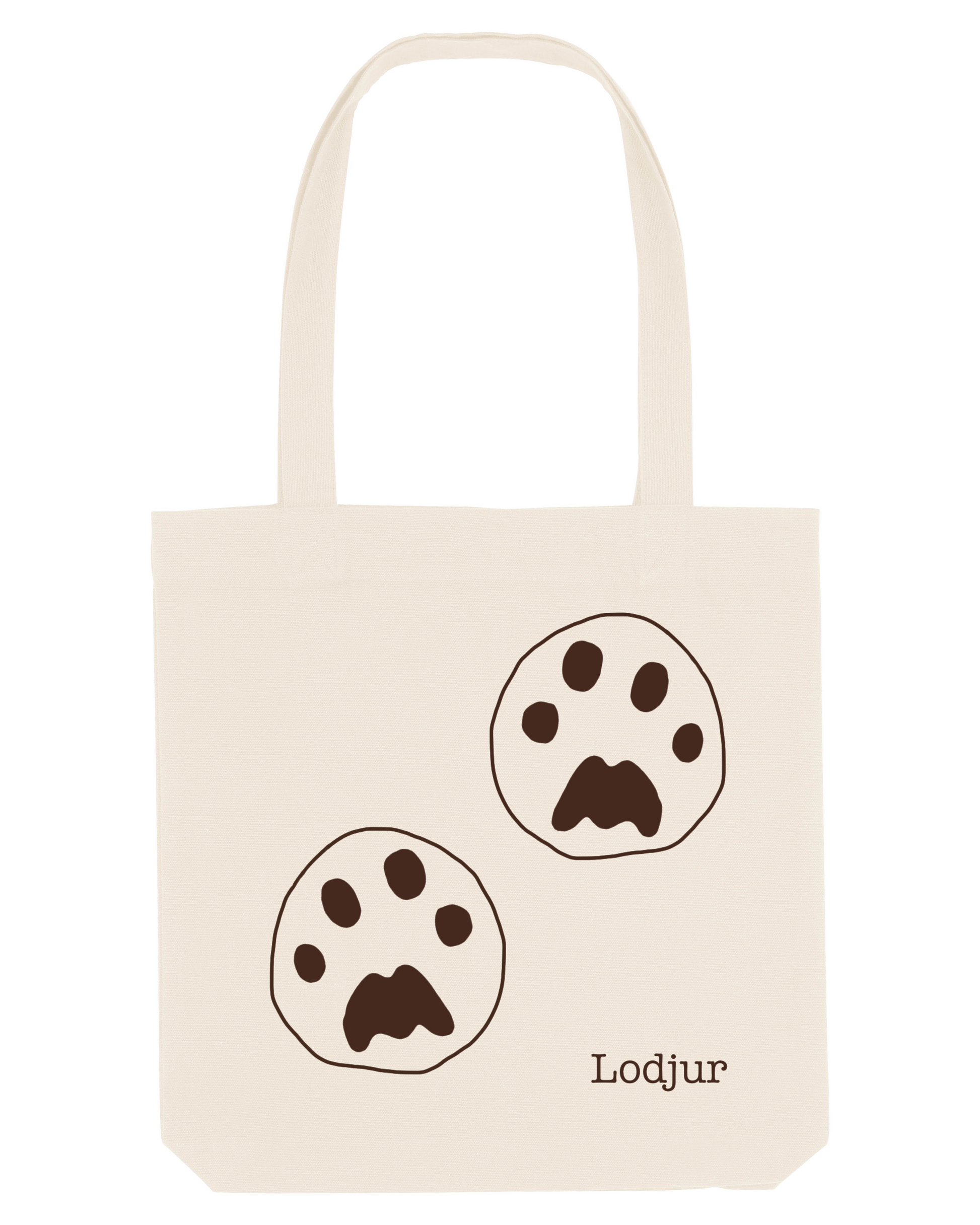 lodjur fotspår tygkasse 