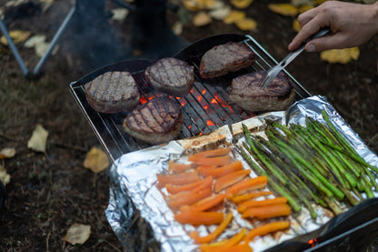 stor hopfällbar grill 